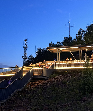 Viewing platform on Nikolaevskaya Sopka