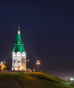 Observation deck on Karaulnaya Gora